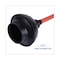Boardwalk Toilet Plunger, 18" Plastic Handle w/ 5 5/8" Dia Bowl, Red/Black, PK6 BWK09201 - alternate 4